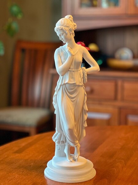 Antonio Canova Marble Dancer with Finger on Chin Sculpture Reproduction